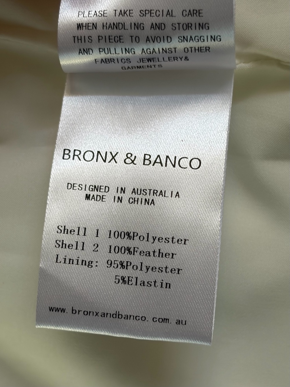 NEW! Bronx and Banco Lola Blanc Mini Feather Dress in White Size S - Picture 15 of 16